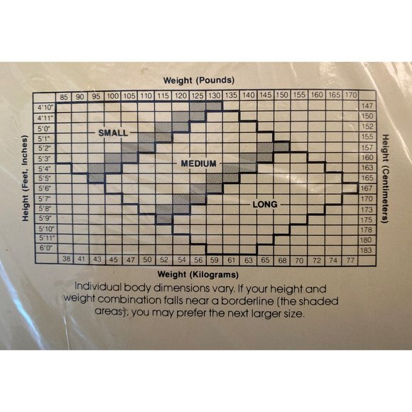 Vintage Evan-Picone City Blocks Panty Hose Medium White w/Black dots #750 - Picture 6 of 8